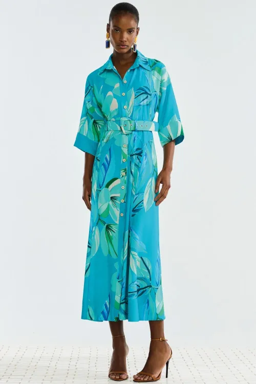 VESTIDO CREPE OÁSIS 