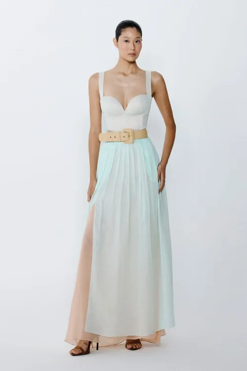 VESTIDO BICOLOR ORGANDY 