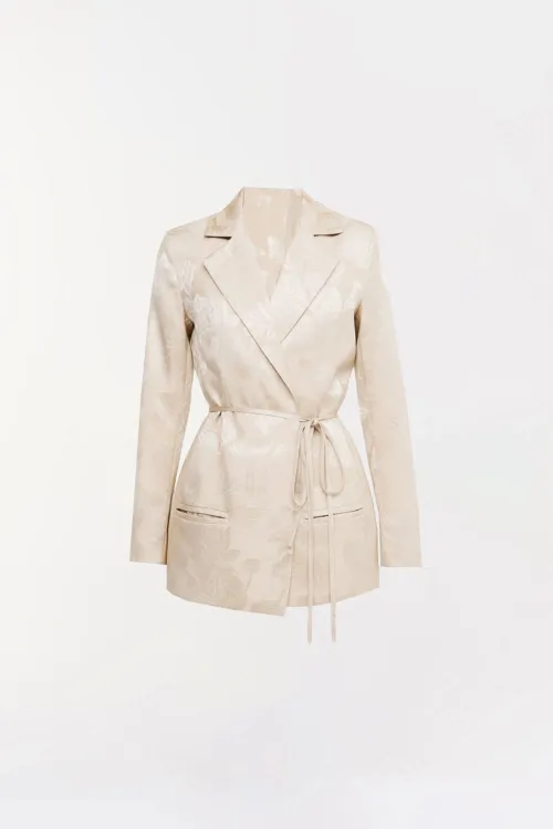 BLAZER JACQUARD FLORAL 