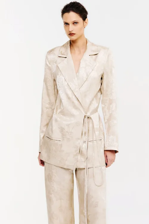 BLAZER JACQUARD FLORAL 