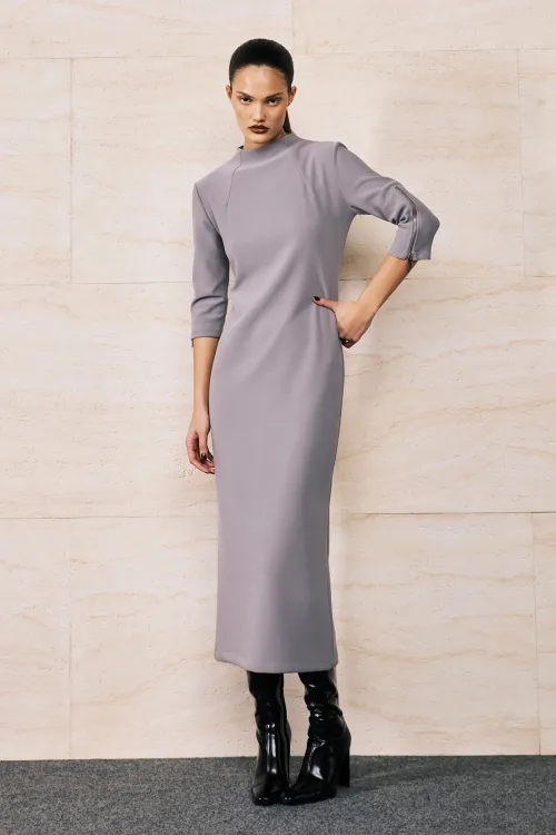 VESTIDO ALFAIATARIA MAUVE