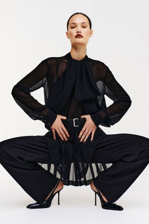 CAMISA GEORGETTE SEDA