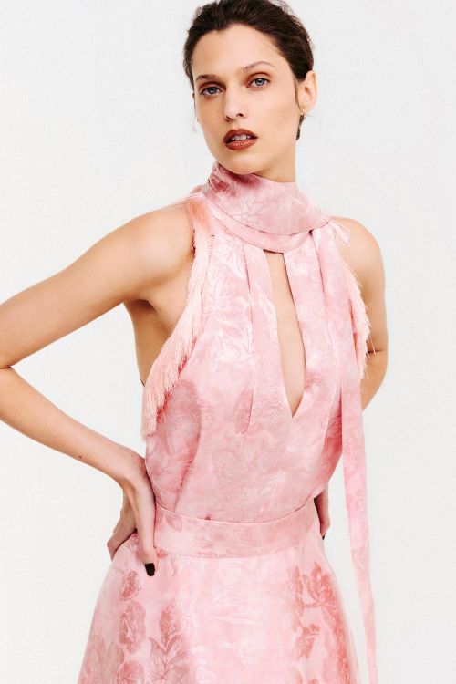 BLUSA JACQUARD FLORAL 