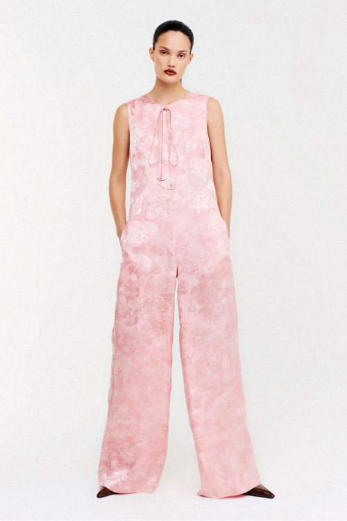 MACACÃO JACQUARD FLORAL 