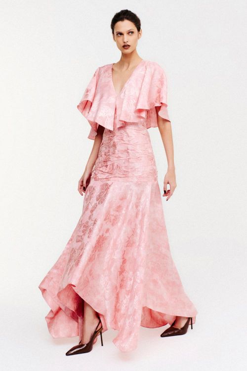 VESTIDO JACQUARD FLORAL 