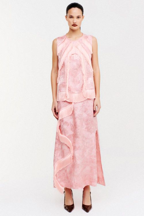 BLUSA JACQUARD FLORAL 