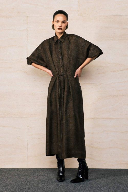 VESTIDO CREPE SAFARI 