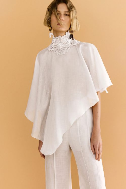 PELERINE ORGANDY FRANCÊS 